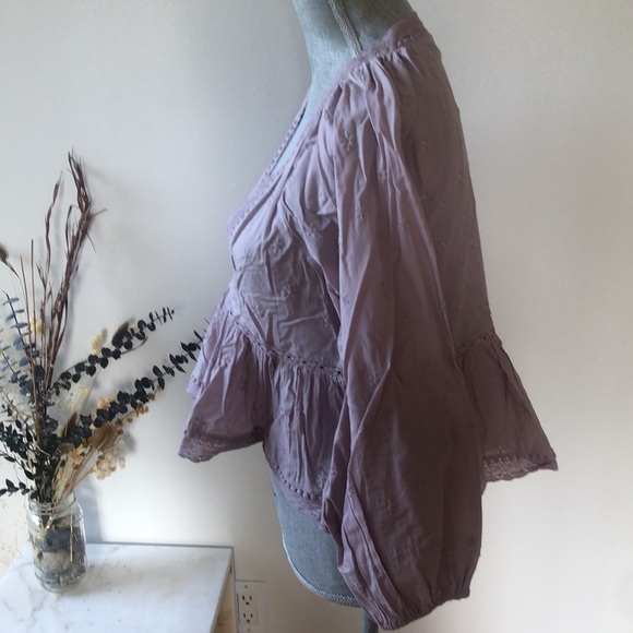 Aritzia "Sunday Best" Deep-V Boho Top - Picture 3 of 6